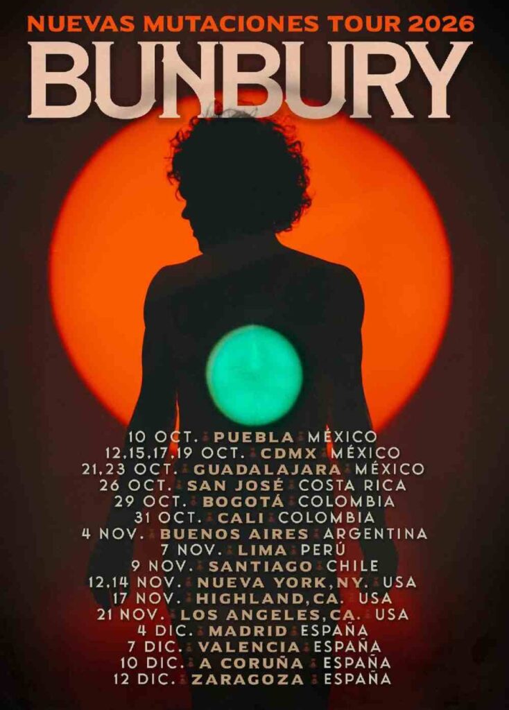 Bunbury gira “Nuevas Mutaciones Tour”